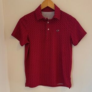 VINEYARD VINES Boys Red Lacrosse Stick Ball On The Go Sanjay Polo MED 12-14